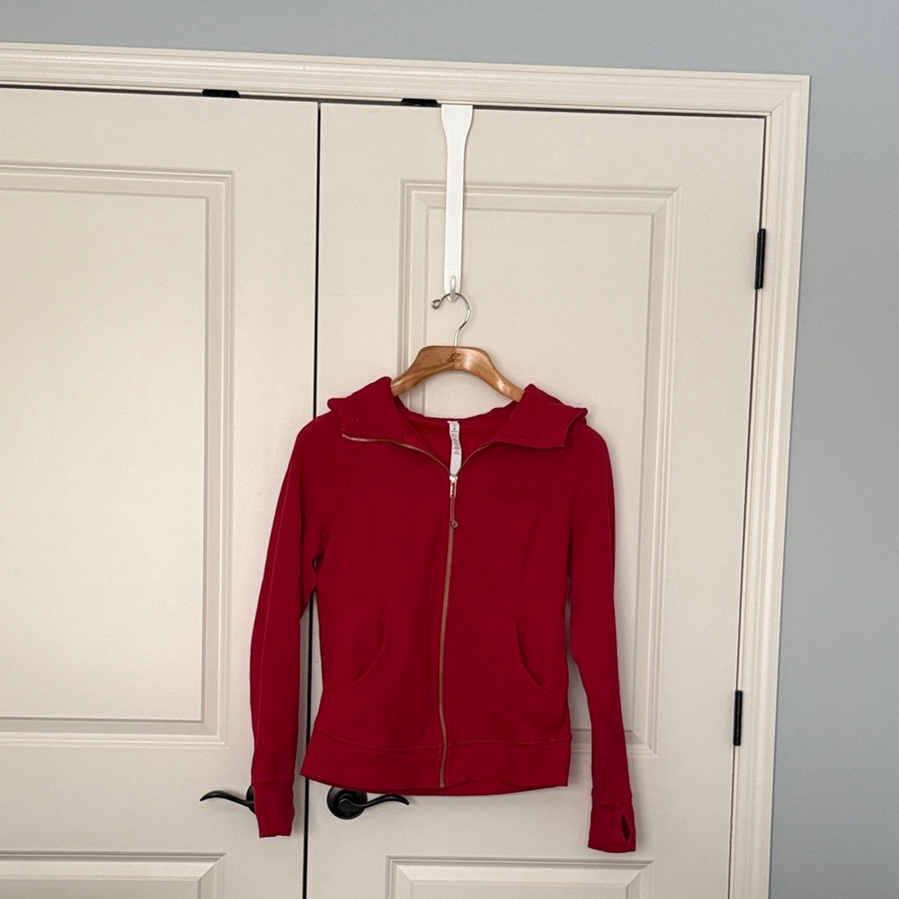lululemon athletica Red Scuba Full Zip Sweatshirt / Hoodie - Picture 2 of 4